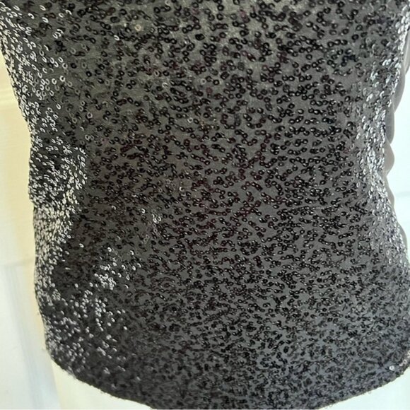 NADYA TOTO Y2K sequinned black tube Sz Xs - Picture 6 of 7